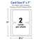 Avery Matte White Invitation Cards, 5" x 7" Rectangle Scalloped Edge